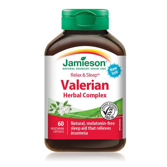 Jamieson Valerian Herbal Complex Relax & Sleep 60 Capsules