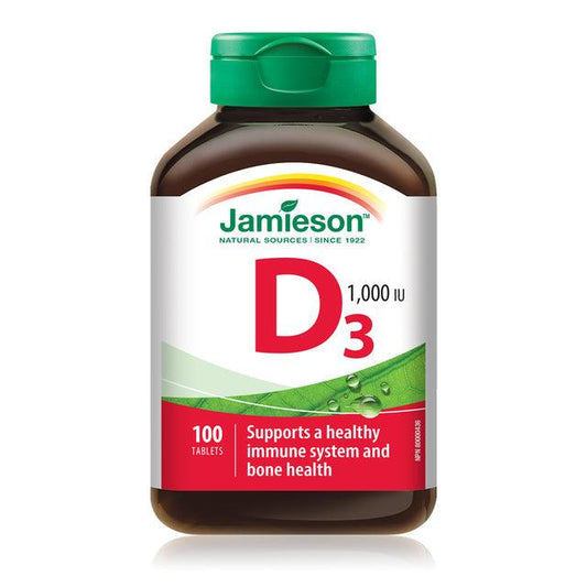 Jamieson Vitamin D3 1000IU 100 Tablets