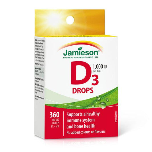 Jamieson Vitamin D3 1000IU 360 Droplets Liquid