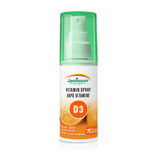 Jamieson Vitamin D3 Spray 1000IU Natural Orange 58mL Liquid