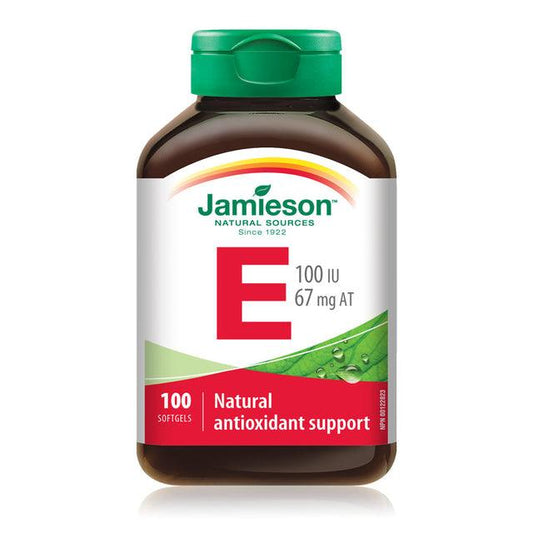 Jamieson Vitamin E 100IU 100 Softgels