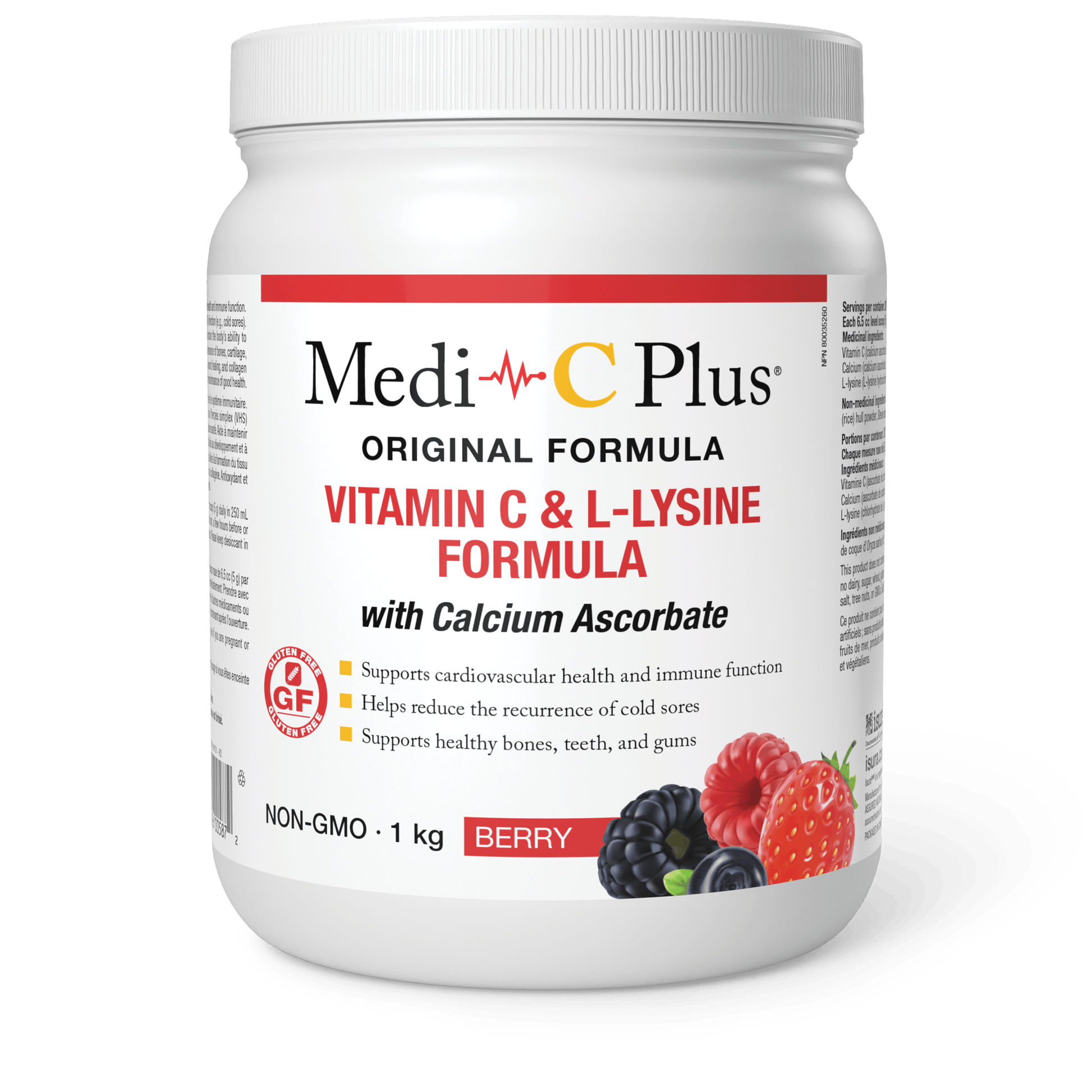 Medi-C Plus Berry with Calcium Pwd 1KG - Wellness Supplement