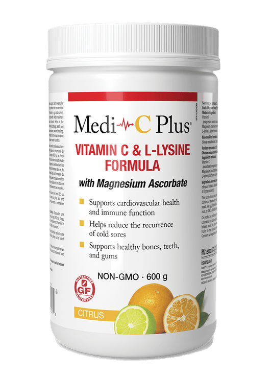 Medi-C Plus Citrus with Magnesium Pwd 600g - Wellness Supplement