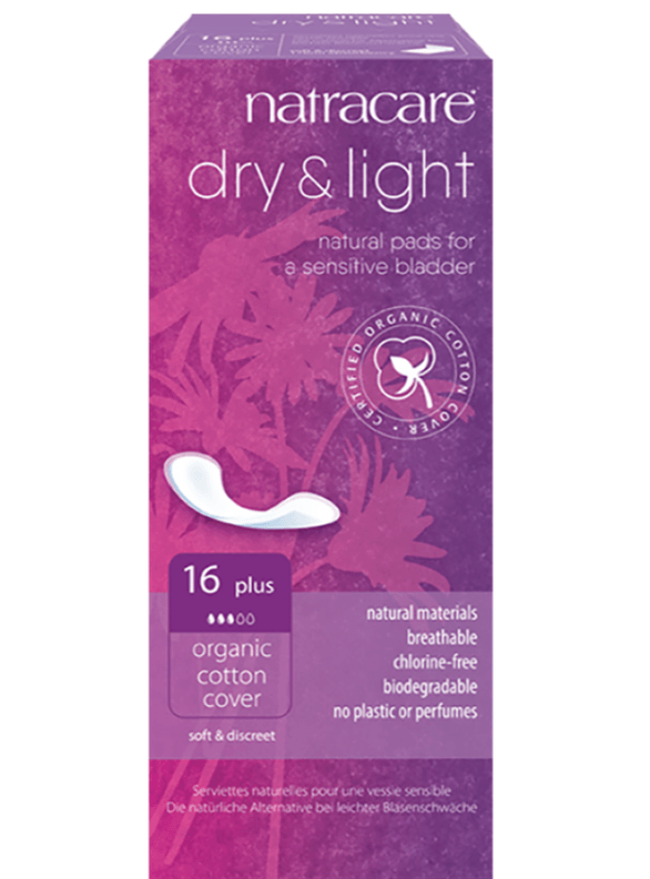 Natracare Dry & Light Plus 16 Pads