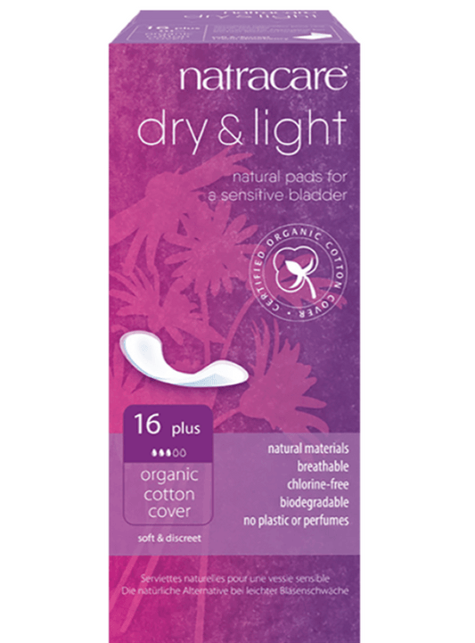 Natracare Dry & Light Plus 16 Pads
