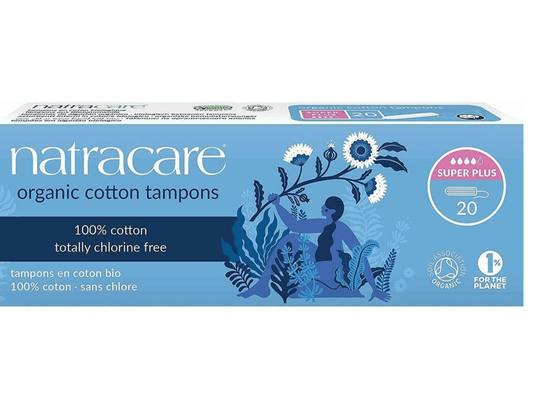 Natracare Organic Cotton Super Plus Tampons 20 Units