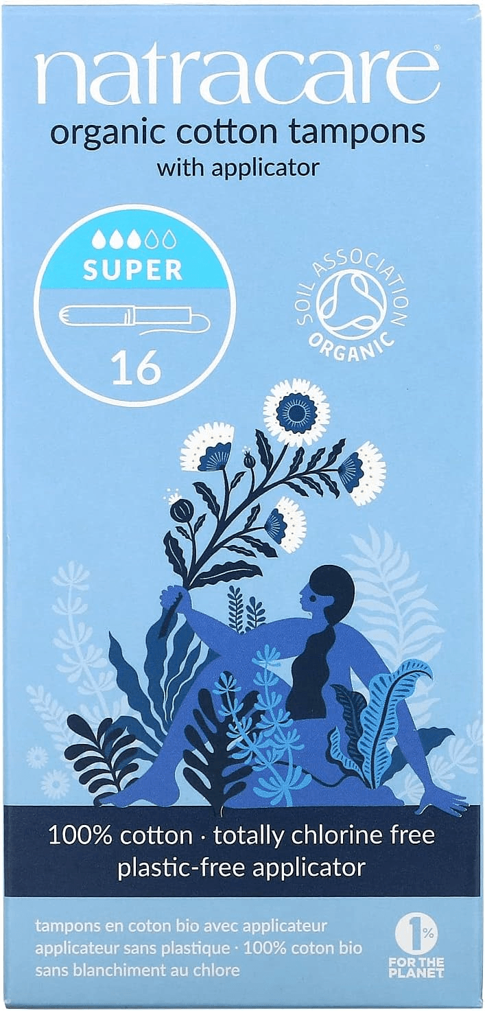 Natracare ORGANIC Super Applicator Tampons 16 Units
