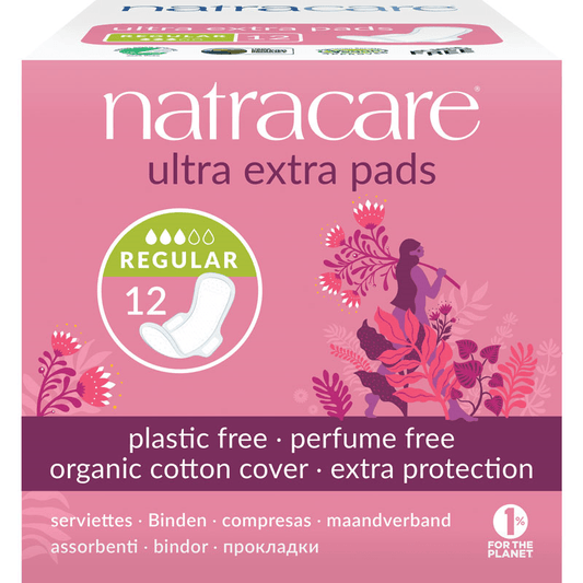 Natracare Ultra Extra Pads Regular 12 Pads