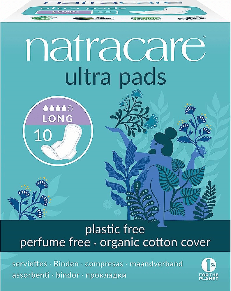 Natracare Ultra Pads With Wings Long 10 Units