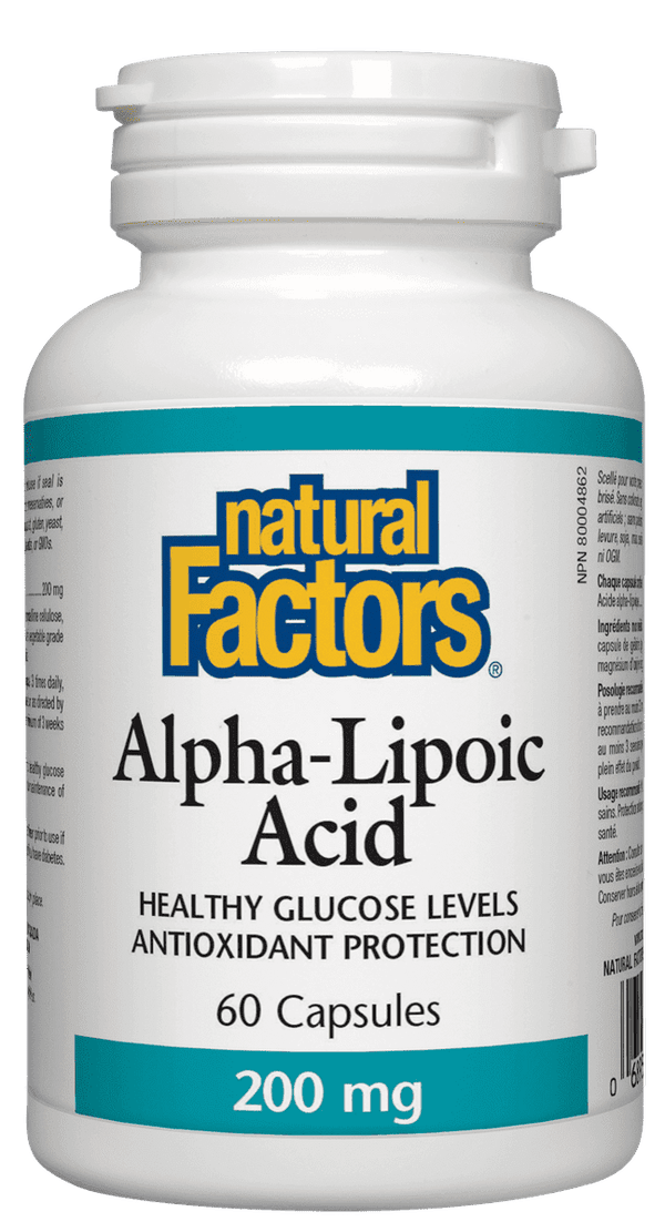 Natural Factors Alpha-Lipoic Acid 200 mg 60 Capsules 