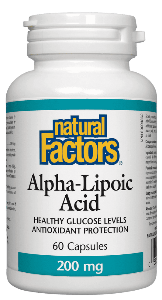 Natural Factors Alpha-Lipoic Acid 200 mg 60 Capsules 