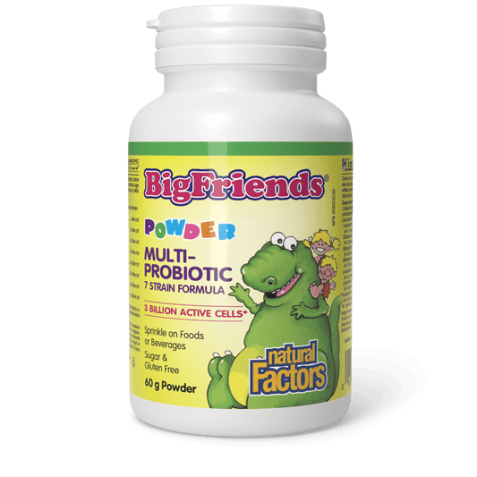 Natural Factors Big Friends Multiprobiotic Powder 60g - Wellness Supplement