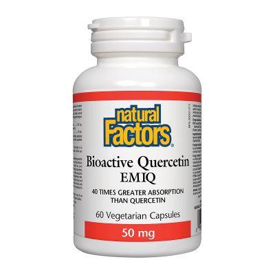 Natural Factors Bioactive Quercetin EMIQ 50 mg 60 Veg Capsules 