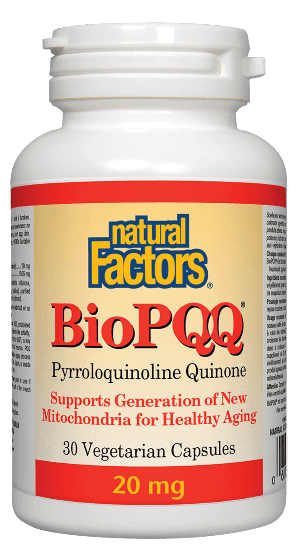 Natural Factors BioPQQ 20 mg 30 Veg Capsules 