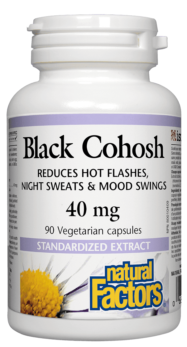 Natural Factors Black Cohosh 40 mg 90 Veg Capsules 