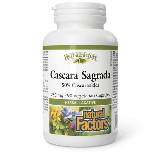 Natural Factors Cascara Sagrada 250 mg 90 Veg Capsules 