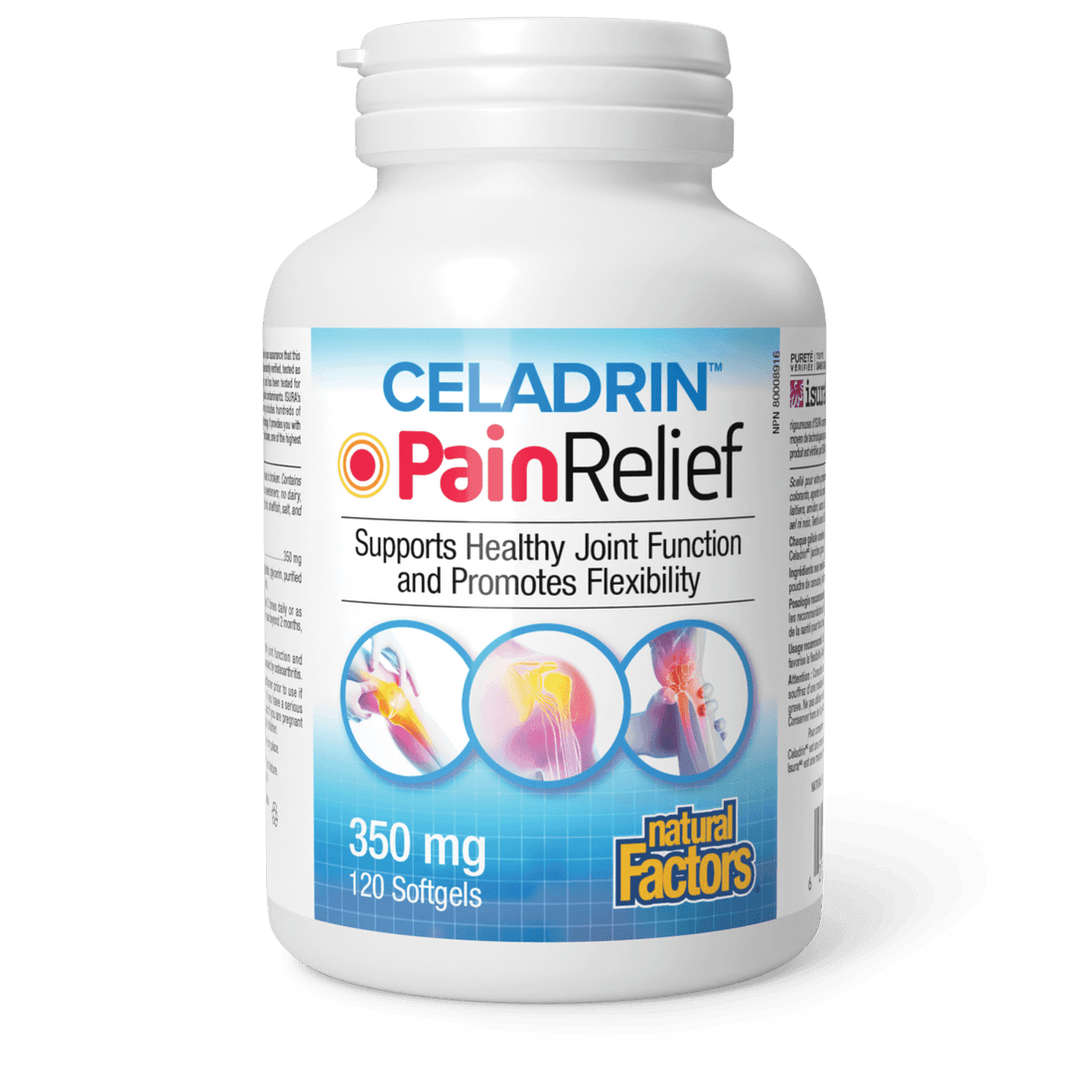 Natural Factors Celadrin® PainRelief 120 Softgels - Wellness Supplement