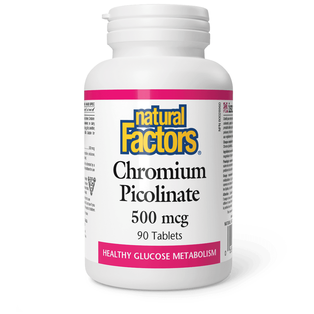 Natural Factors Chromium Picolinate 500 mcg 90 Tablets 