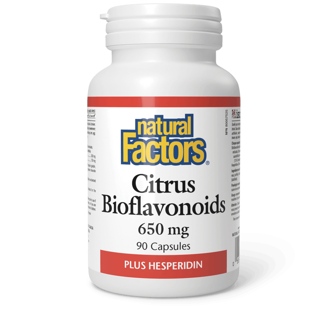 Natural Factors Citrus Bioflavonoids Plus Hesperidin 650 mg 90 Capsules - Wellness Supplement