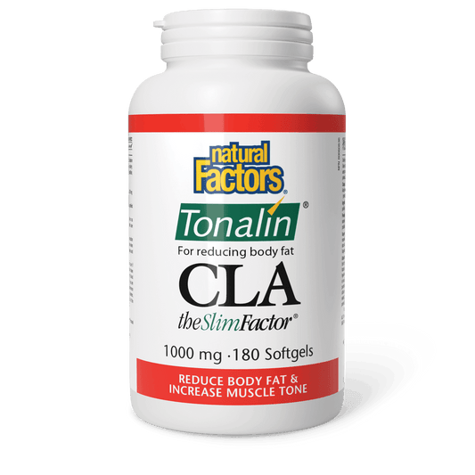 Natural Factors CLA Tonalin TheSlimFactor 1000 mg 180 Softgels - Wellness Supplement