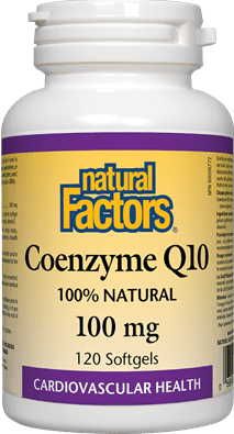 Natural Factors Coenzyme Q10 100 mg 120 Softgels 