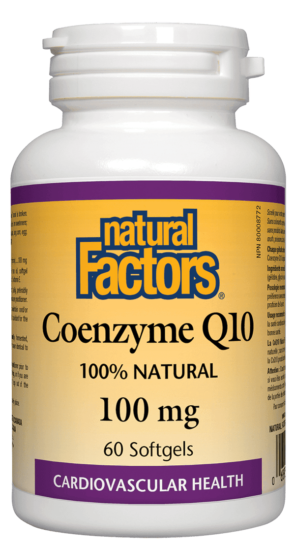 Natural Factors Coenzyme Q10 100 mg 60 Softgels 