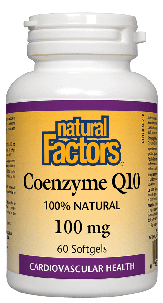 Natural Factors Coenzyme Q10 100 mg 60 Softgels 