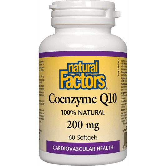 Natural Factors Coenzyme Q10 200 mg 60 Softgels 