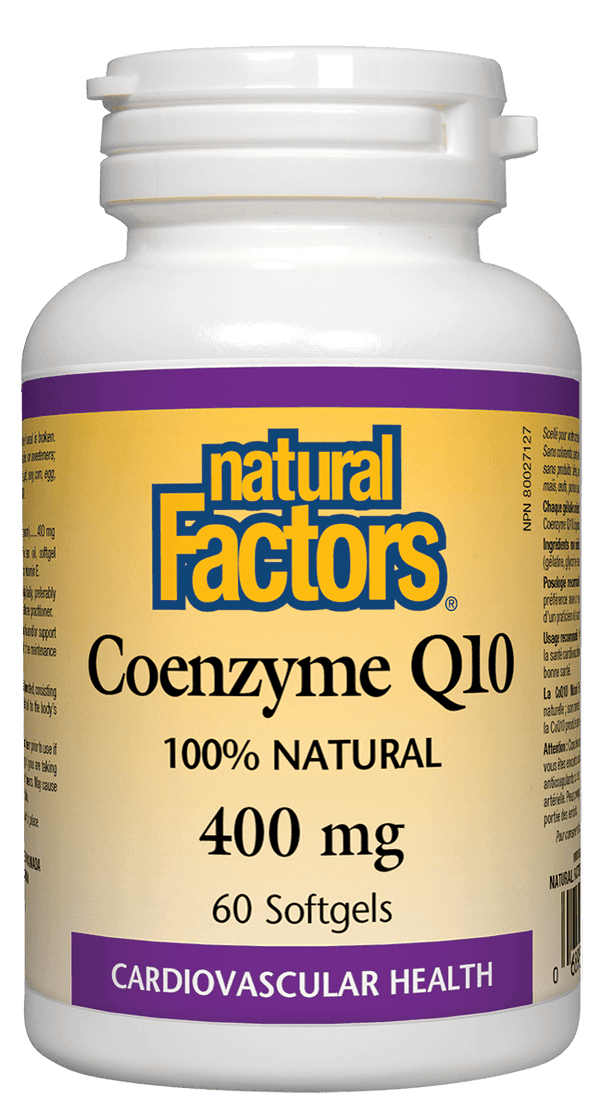 Natural Factors Coenzyme Q10 400 mg 60 Softgels 