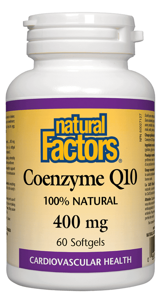 Natural Factors Coenzyme Q10 400 mg 60 Softgels 