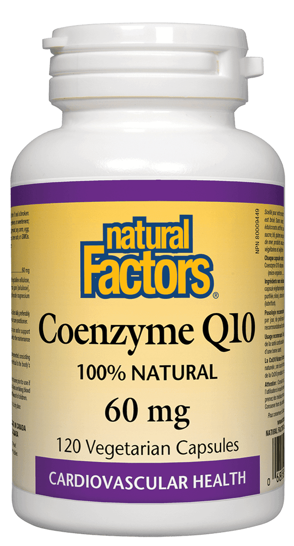 Natural Factors Coenzyme Q10 60 mg 120 Capsules 