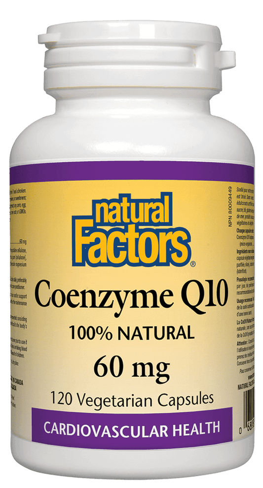 Natural Factors Coenzyme Q10 60 mg 120 Capsules 