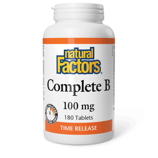 Natural Factors Complete B Timed Release 100 mg 180 Tablets 