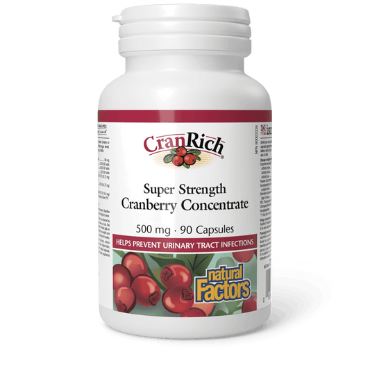 Natural Factors CranRich Super Strength Cranberry Concentrate 500 mg 90 Capsules 