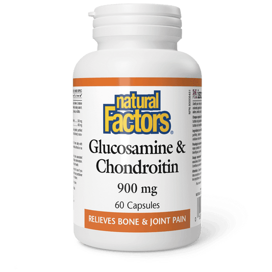 Natural Factors Glucosamine & Chondroitin 900 mg 60 Capsules - Wellness Supplement