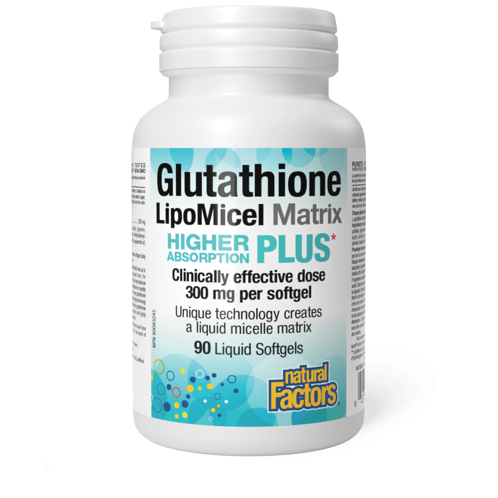 Natural Factors Glutathione LipoMicel Matrix 90 Softgels - Wellness Supplement