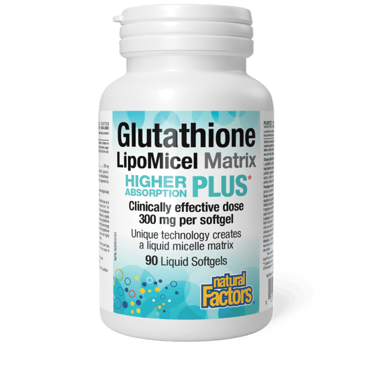 Natural Factors Glutathione LipoMicel Matrix 90 Softgels - Wellness Supplement