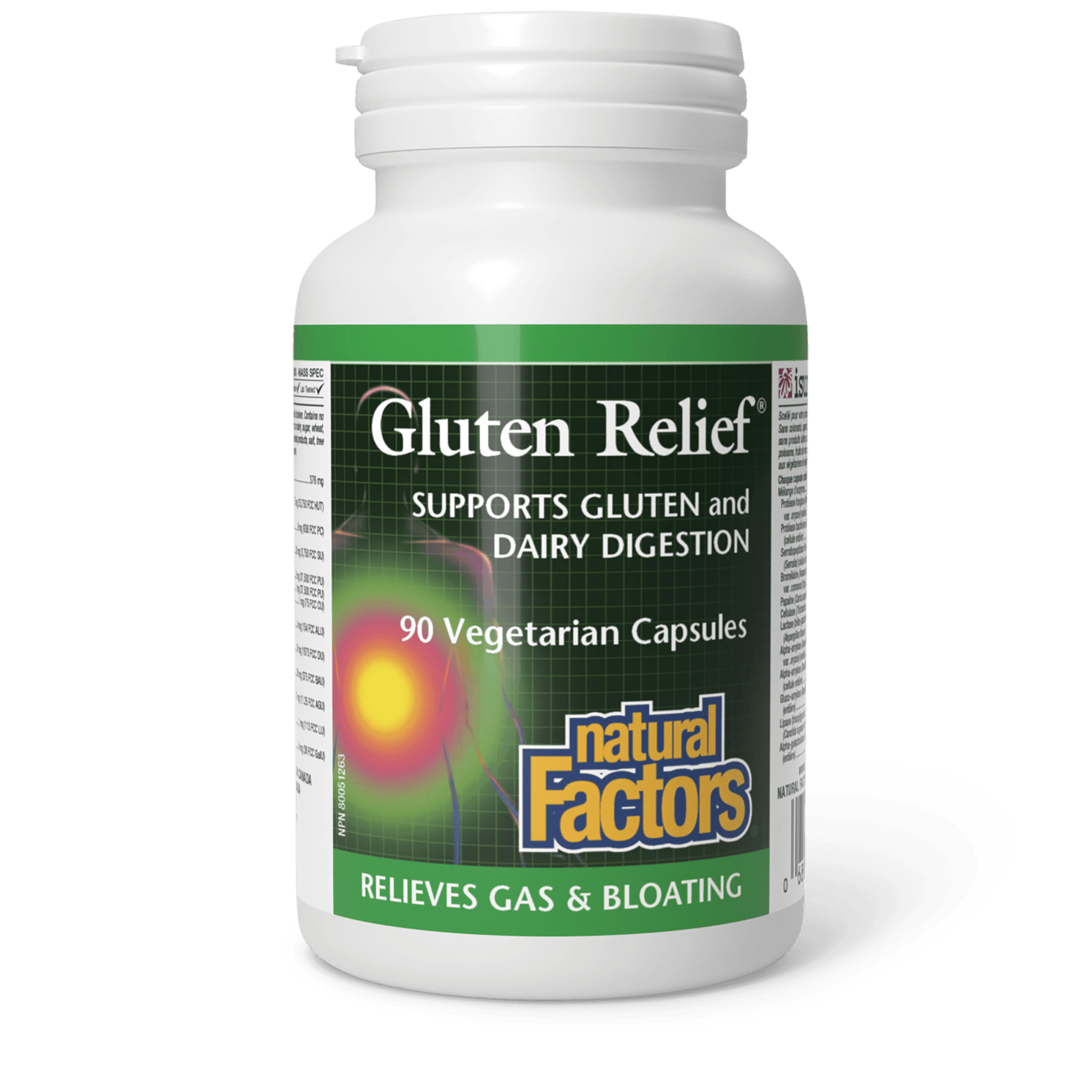 Natural Factors Gluten Relief 90 Veg Capsules 