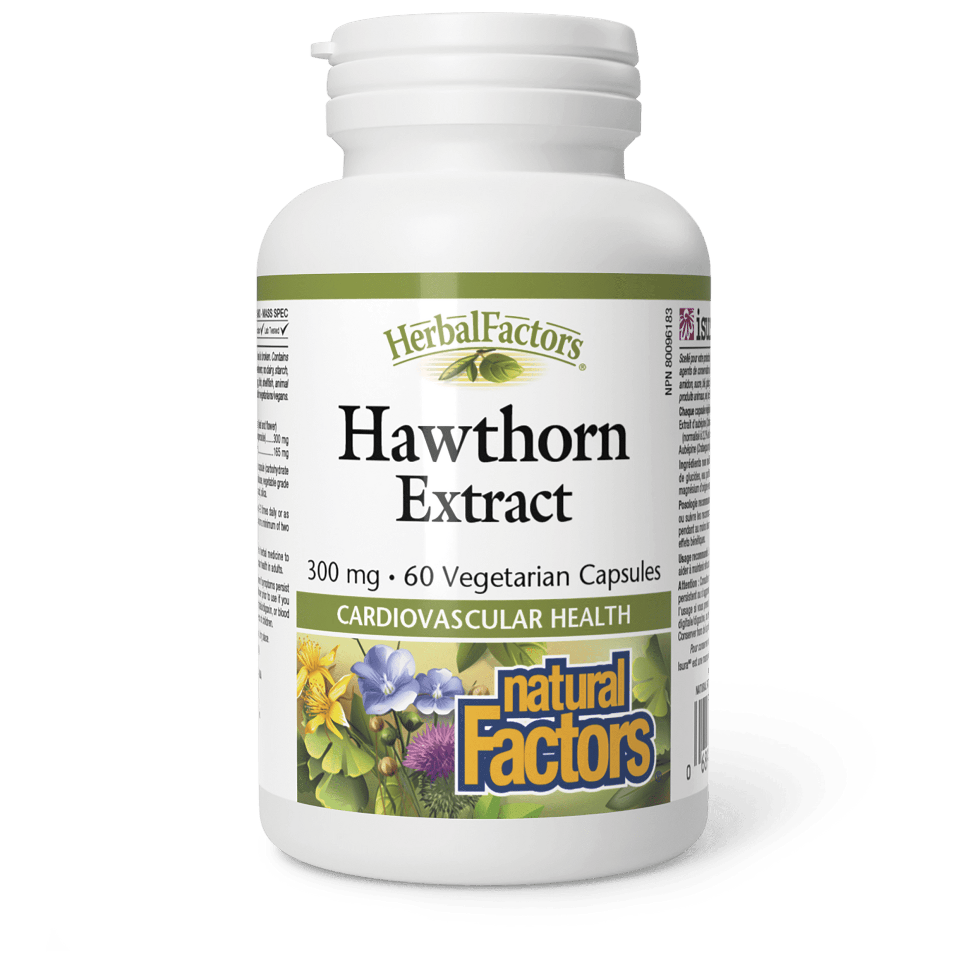 Natural Factors Hawthorn Extract 300 mg 60 Veg Capsules 