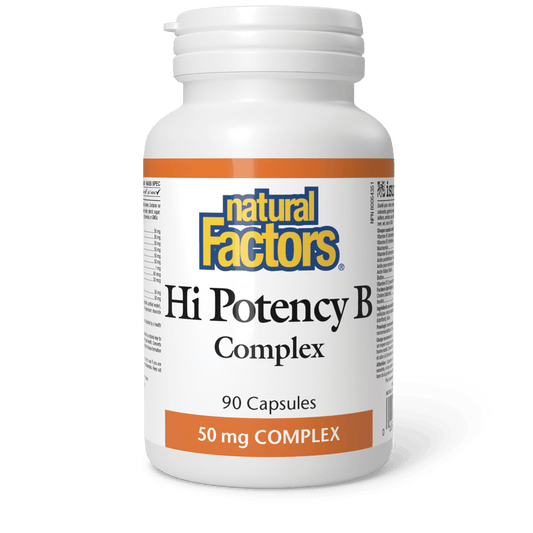 Natural Factors Hi Potency B Complex 50 mg 90 Capsules - Wellness Supplement