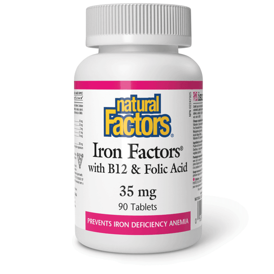 Natural Factors Iron Factors 35 mg 90 Tablets - Wellness Supplement