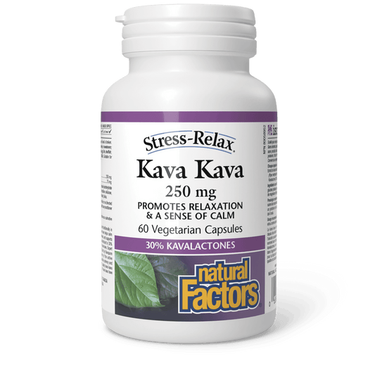 Natural Factors Kava Kava 250 mg Stress-Relax 60 Veg Capsules 