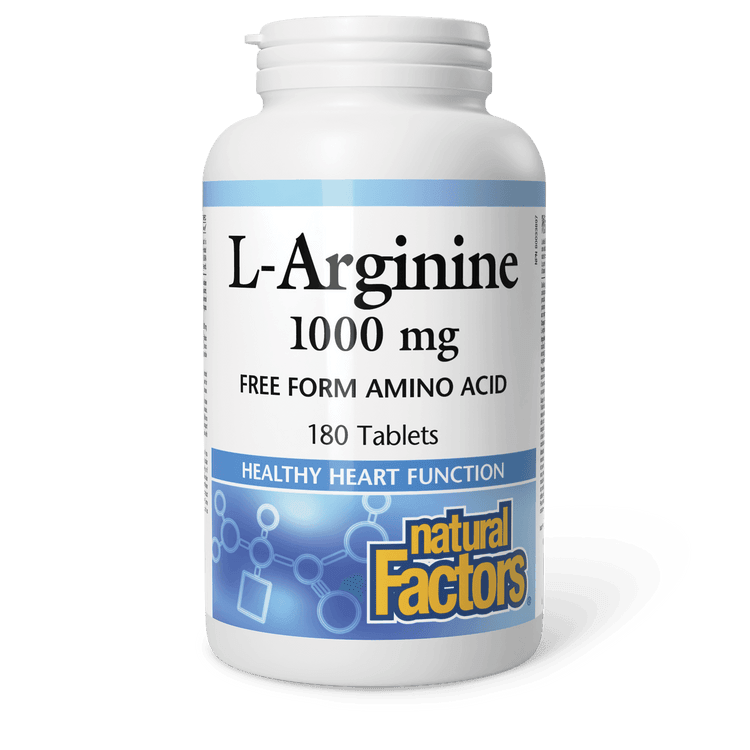 Natural Factors L-Arginine 1000 mg 180 Tablets 