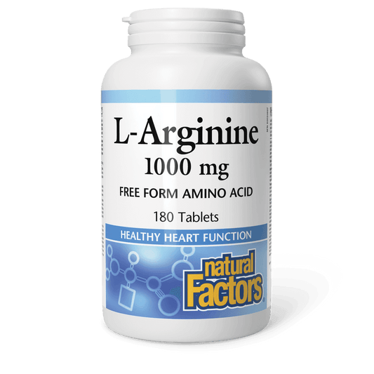 Natural Factors L-Arginine 1000 mg 180 Tablets 