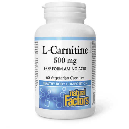Natural Factors L-Carnitine 500 mg 60 Veg Capsules 