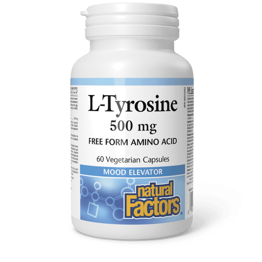 Natural Factors L-Tyrosine 500 mg 60 Veg Capsules 