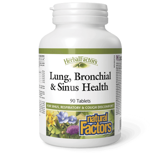 Natural Factors Lung, Bronchial & Sinus Health 90 Tablets 