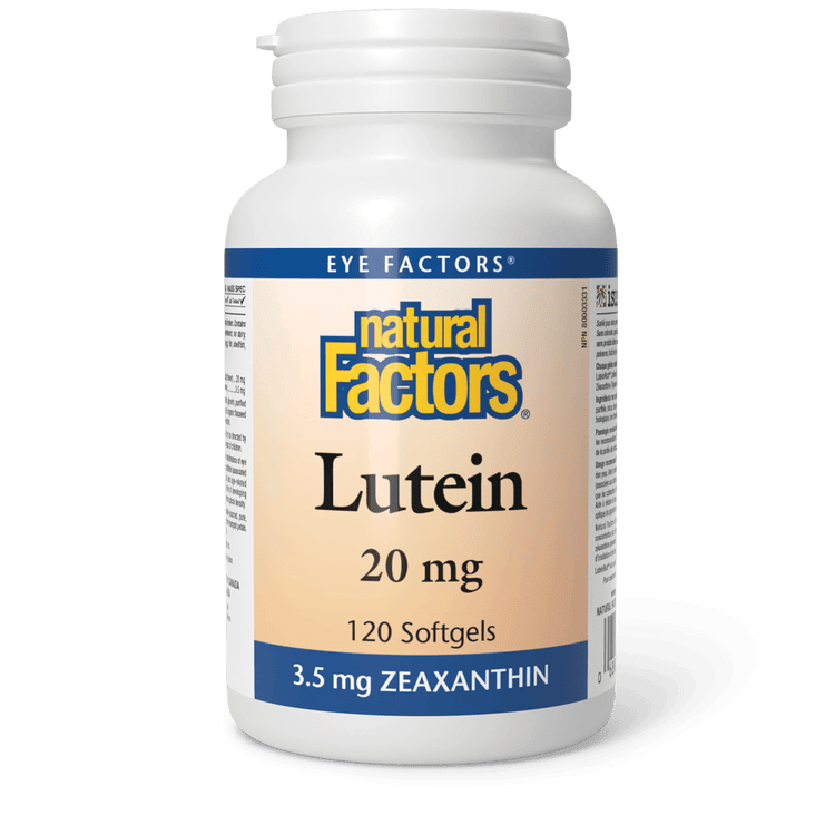 Natural Factors Lutein 20 mg 120 Softgels - Wellness Supplement