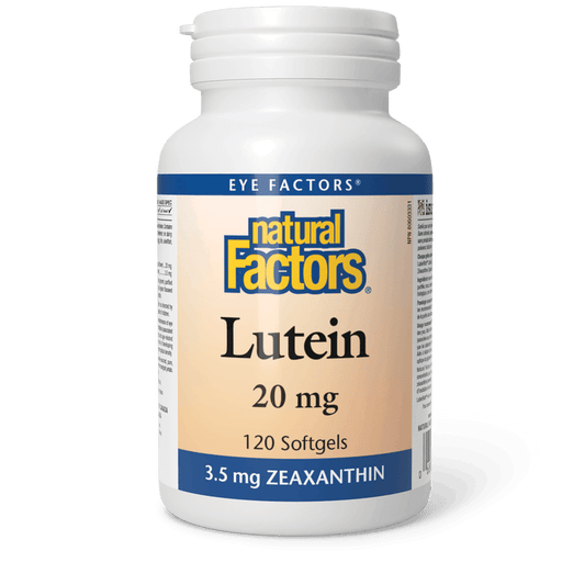 Natural Factors Lutein 20 mg 120 Softgels - Wellness Supplement