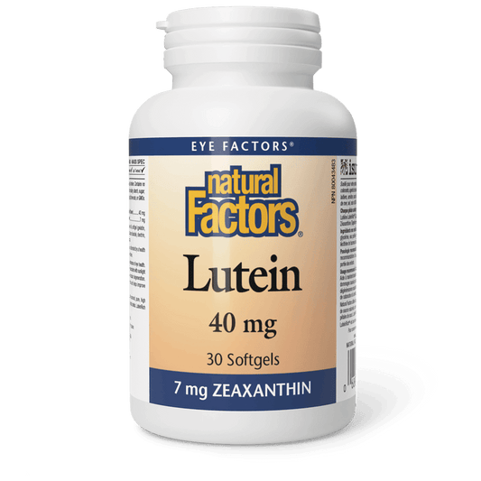 Natural Factors Lutein 40 mg 30 Softgels - Wellness Supplement